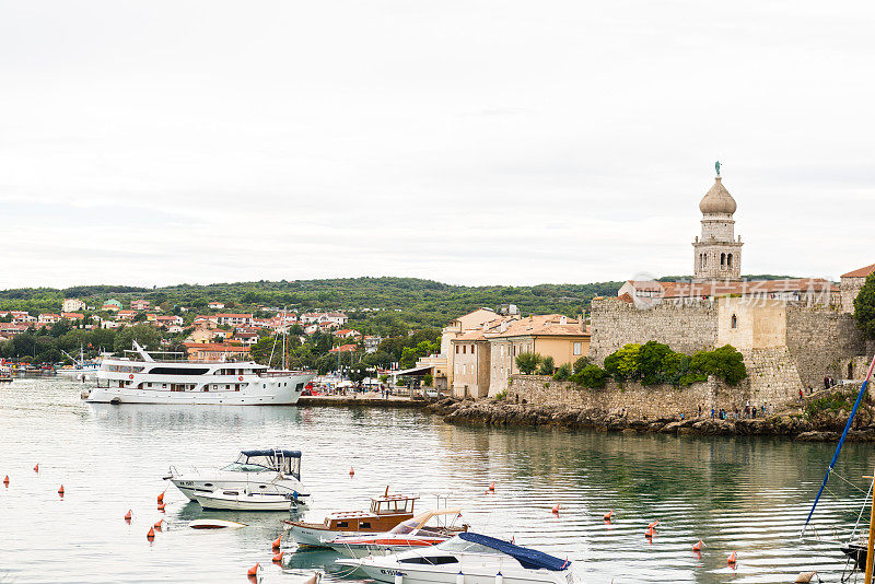 克罗地亚Krk Kvarner地区的城镇